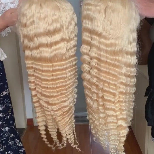 613 Deepwave 13X4 Transparent Lace Front Wig