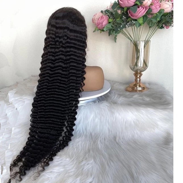 Natural Color Deepwave HD 13X4 Lace Front Wig