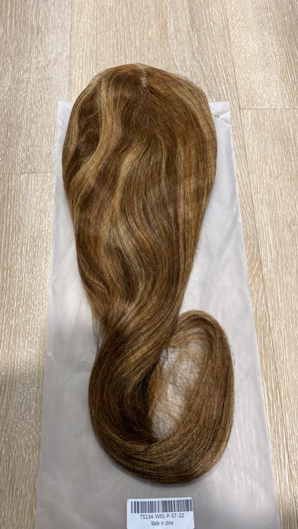 Highlighted Straight Transparent Lace Closure Wig (180% Density)