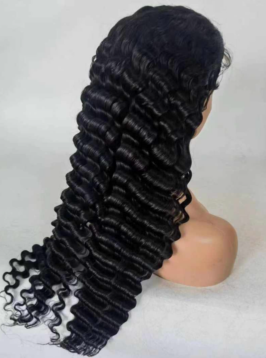 Deepwave Transparent Lace Closure Wig, (180% Density)