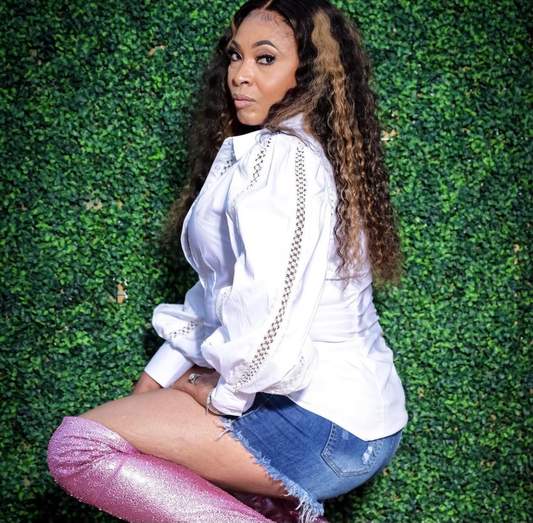 Highlighted Deepwave Transparent Lace Closure Wig, (180% Density)