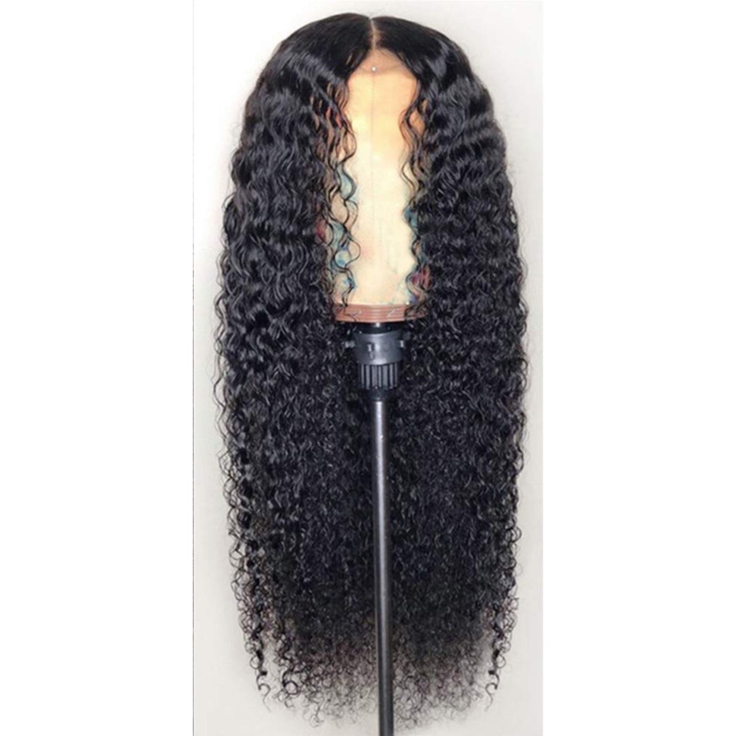 Deep Curly Transparent Lace Closure Wig, (180% Density)