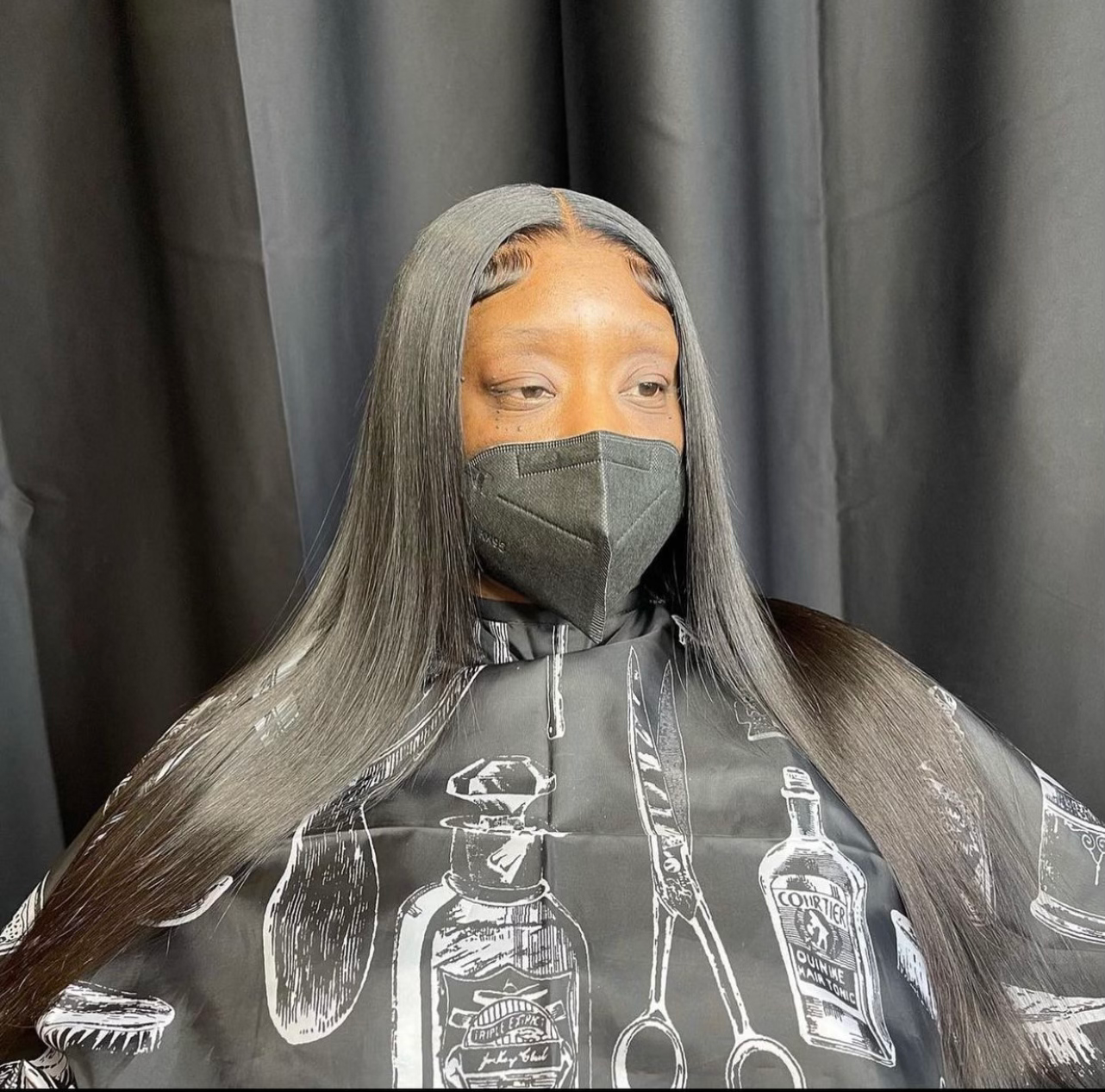 Straight Transparent Lace Closure Wig, (180% Density)