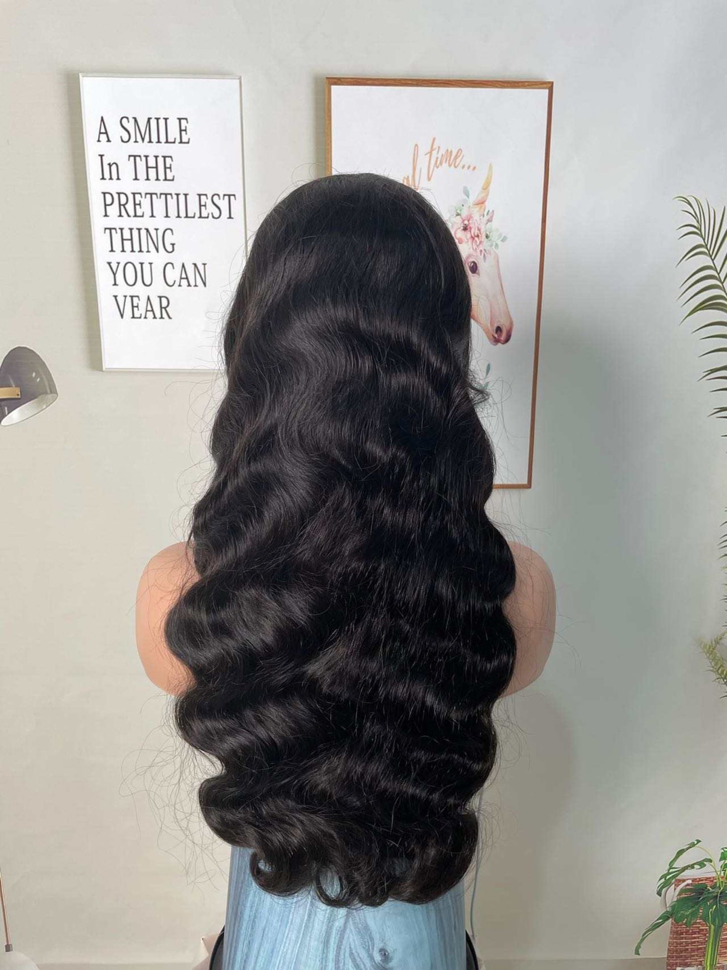 Bodywave Transparent Lace Closure Wig (180% Density)